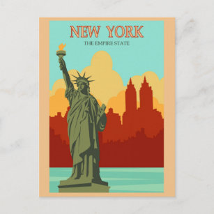New York  Style Travel Briefkaart