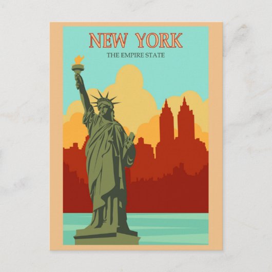 New York  Style Travel Briefkaart (Voorkant)