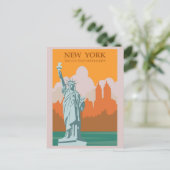 New York  Style Travel Briefkaart (Staand voorkant)