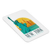 New York Stylish Skyline Magneet (Rechterzijde)
