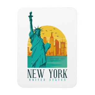 New York Stylish Skyline Magneet