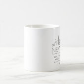 New York Stylized Skyline | Aangepaste slogan Koffiemok (Center)