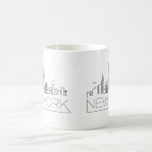New York Stylized Skyline Koffiemok (Center)