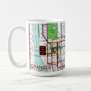 New York Subway Map 15 oz Classic White Mok