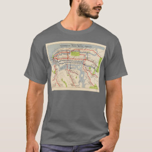  New York Subway Map 1924  NYC Subwa T-shirt