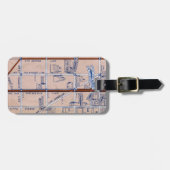 NEW YORK SUBWAY MAP, 1940 2 BAGAGELABEL (Voorkant horizontaal)