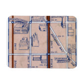NEW YORK SUBWAY MAP, 1940 2 MAGNEET (Horizontaal)