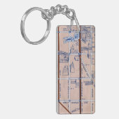 NEW YORK SUBWAY MAP, 1940 2 SLEUTELHANGER (Voorkant Links)