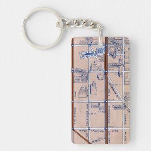 NEW YORK SUBWAY MAP, 1940 2 SLEUTELHANGER