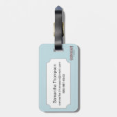 New York: Subway Map, 1940 Bagagelabel (Achterkant verticaal)