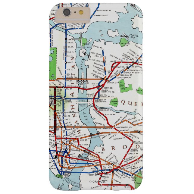 New York: Subway Map, 1940 Case-Mate iPhone Case (Achterkant)
