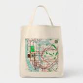 New York: Subway Map, 1940 Tote Bag (Voorkant)