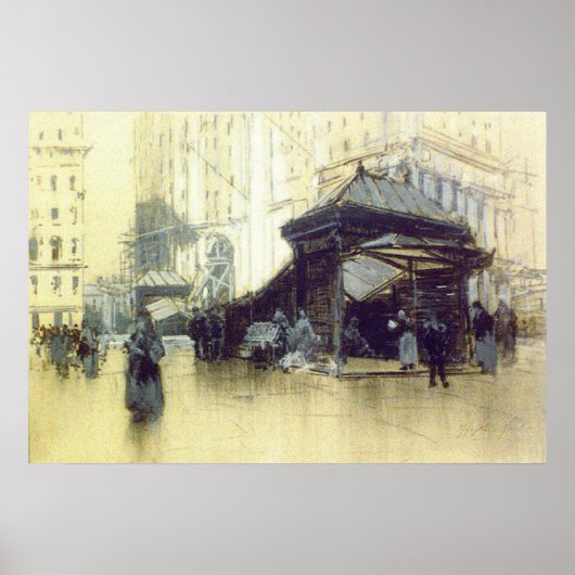 New York Subway Station 1912 Poster (Voorkant)