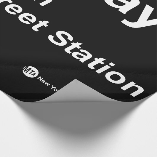 New York Subway Station Cadeaupapier (Hoek)