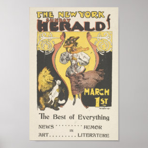 New York Sunday Herald Hoesje Poster