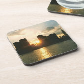 New York Sunset Bier Onderzetter (Linkerzijde)