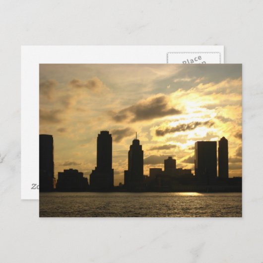 New York Sunset Briefkaart (Voorkant / Achterkant)
