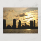 New York Sunset Briefkaart (Voorkant)