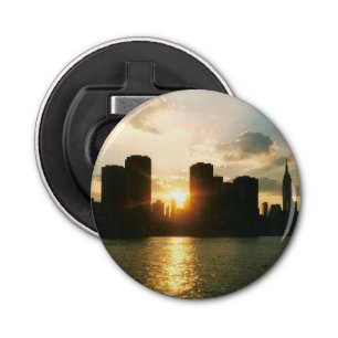 New York Sunset Button Flesopener