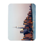 New York Sunset Skyline Uitzicht of World Trade Ce Magneet (Verticaal)