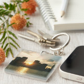 New York Sunset Sleutelhanger (Voorkant Rechts)