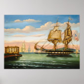 New York Sunset - Thomas Chambers Fine Art Poster (Voorkant)