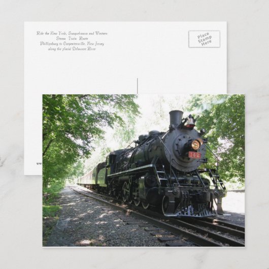 New York, Susquehanna en Western Briefkaart (Voorkant / Achterkant)