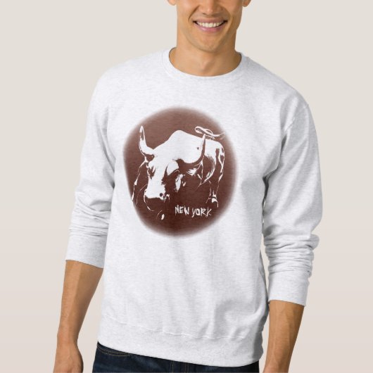 New York Sweatshirt NYC Bull Souvenir Shirt (Voorkant)