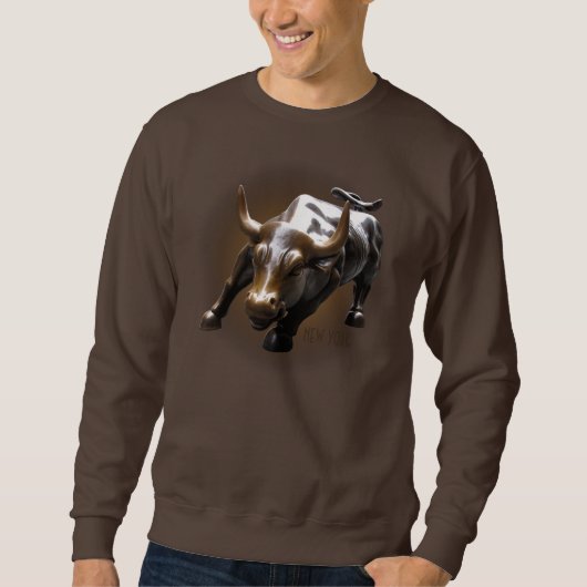 New York Sweatshirt NYC Bull Souvenir Shirt (Voorkant)