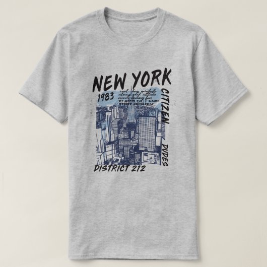 New York T-shirt (Design voorkant)