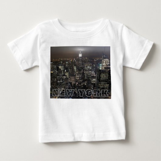New York T-Shirt Baby's New York Souvenir T-Shirts (Voorkant)