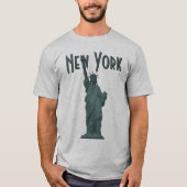 New York T-Shirt Mannen Statue of Liberty Organic (Voorkant)