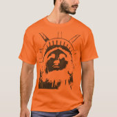 New York T-Shirt Mannen Statue of Liberty Organic (Voorkant)