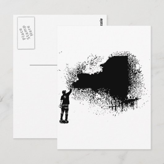 New York Tagger Briefkaart (Voorkant / Achterkant)