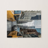 New York Taxi Cabs in de stad Legpuzzel (Horizontaal)