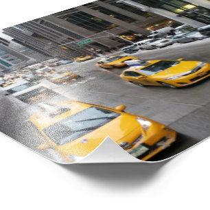 New York Taxi Foto Afdruk