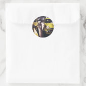 New York Taxi Ronde Sticker (Tas)
