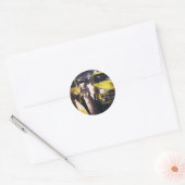 New York Taxi Ronde Sticker (Envelop)