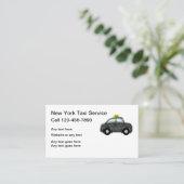 New York Taxi Service Visitekaartje (Staand voorkant)