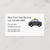 New York Taxi Service Visitekaartje (Achterkant)