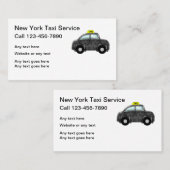 New York Taxi Service Visitekaartje (Voorkant / Achterkant)
