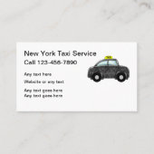 New York Taxi Service Visitekaartje (Voorkant)