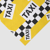 New York taxichauffeur geel Tissuepapier (Detail)