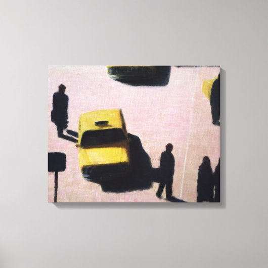 New York Taxis 1990 Canvas Afdruk (Voorkant)