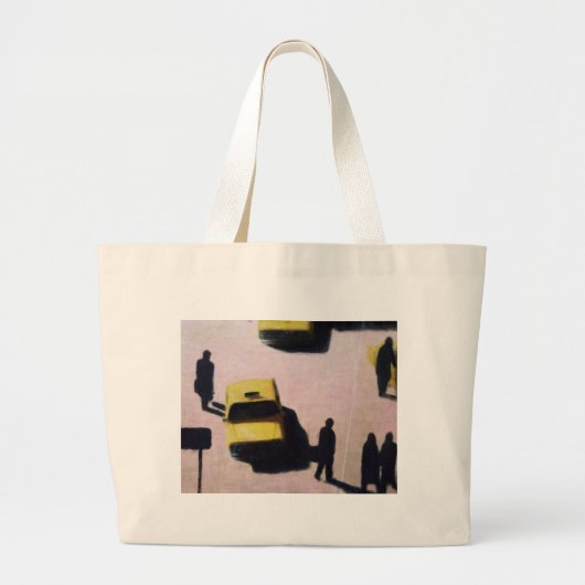 New York Taxis 1990 Grote Tote Bag (Voorkant)