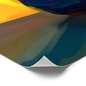 New York Teddy Fauvist Manhattan Sunset Print (Hoek)