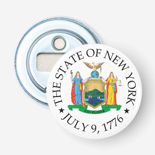 New York-teken Button Flesopener (Voorkant)