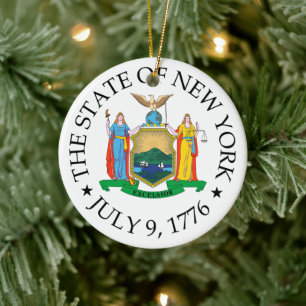 New York-teken Keramisch Ornament