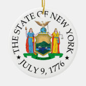 New York-teken Keramisch Ornament (Voorkant)
