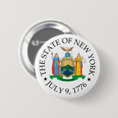 New York-teken Ronde Button 5,7 Cm (Voorkant /achterkant)